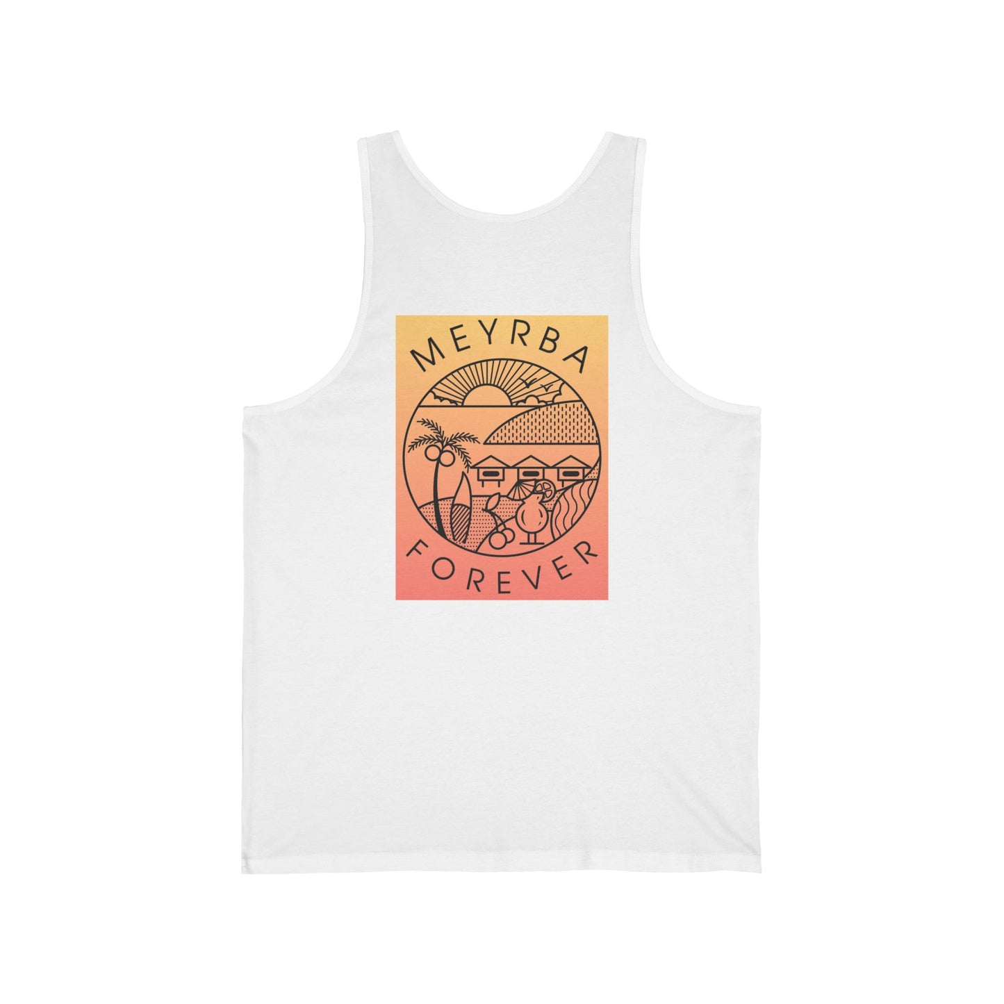 Beach Vibes Unisex Jersey Tank - Perfect for Summer, Vacation, Tropical Getaways, Gift for Friends, Casual Wear