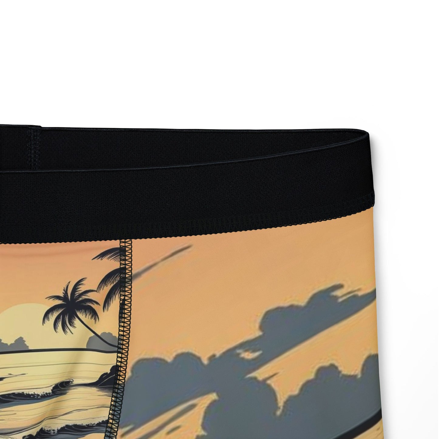Tropical Print Boxers, Men's Underwear, Summer Loungewear, Beach Vibe Shorts, Gift for Him