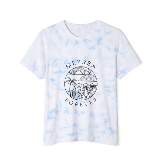Unisex Tie-Dyed T-Shirt, Meyrba Forever Graphic Tee, Trendy Casual Wear, Summer Fashion, Gift for Friends, Festival Outfit