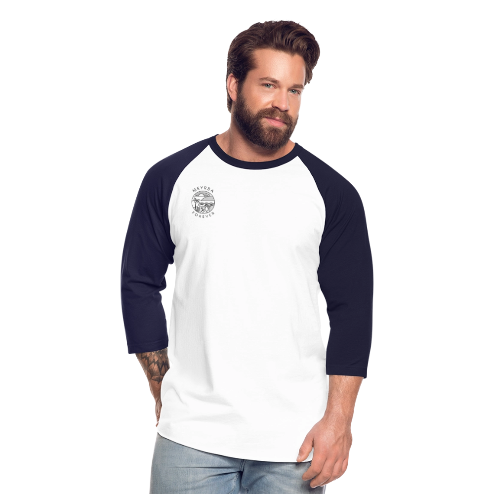 Meyrba Anchor Baseball T-shirt - white/navy