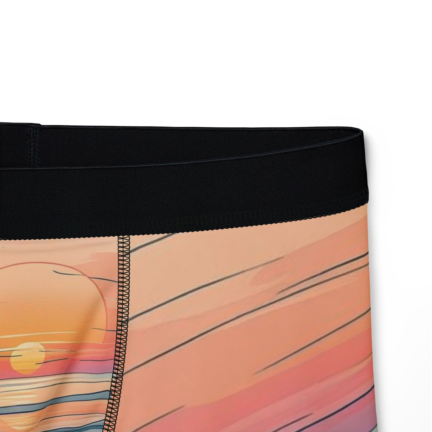 Vibrant Sunset Men's Boxers, Colorful Underwear, Gifts for Him, Relaxed Vibe, Beachwear, Summer Essentials, Tropical Print